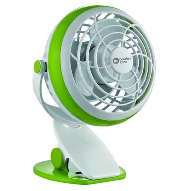 Portable Clip-On Fan - Battery Operated or USB 4-Inch