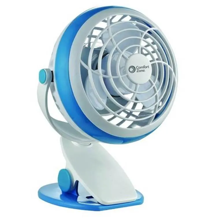 Portable Clip-On Fan - Battery Operated or USB 4-Inch