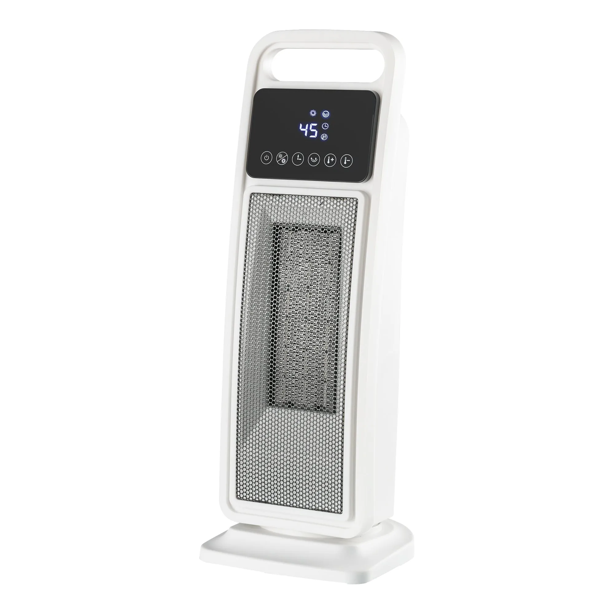 Portable PTC Ceramic Electric Heater & Fan 2000W with Remote Control, 2 Heat Settings, Safety Protection