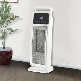 Portable PTC Ceramic Electric Heater & Fan 2000W with Remote Control, 2 Heat Settings, Safety Protection