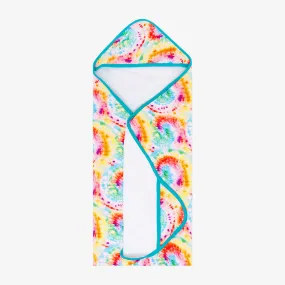 Posh Peanut Totally Tie Dye Hooded Towel