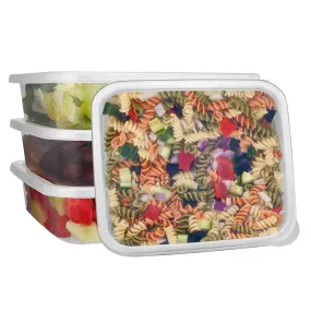 Premium Heavy Duty Plastic, Square, Microwaveable, Stackable 80oz Lunch/Dinner Containers with Airtight Lids