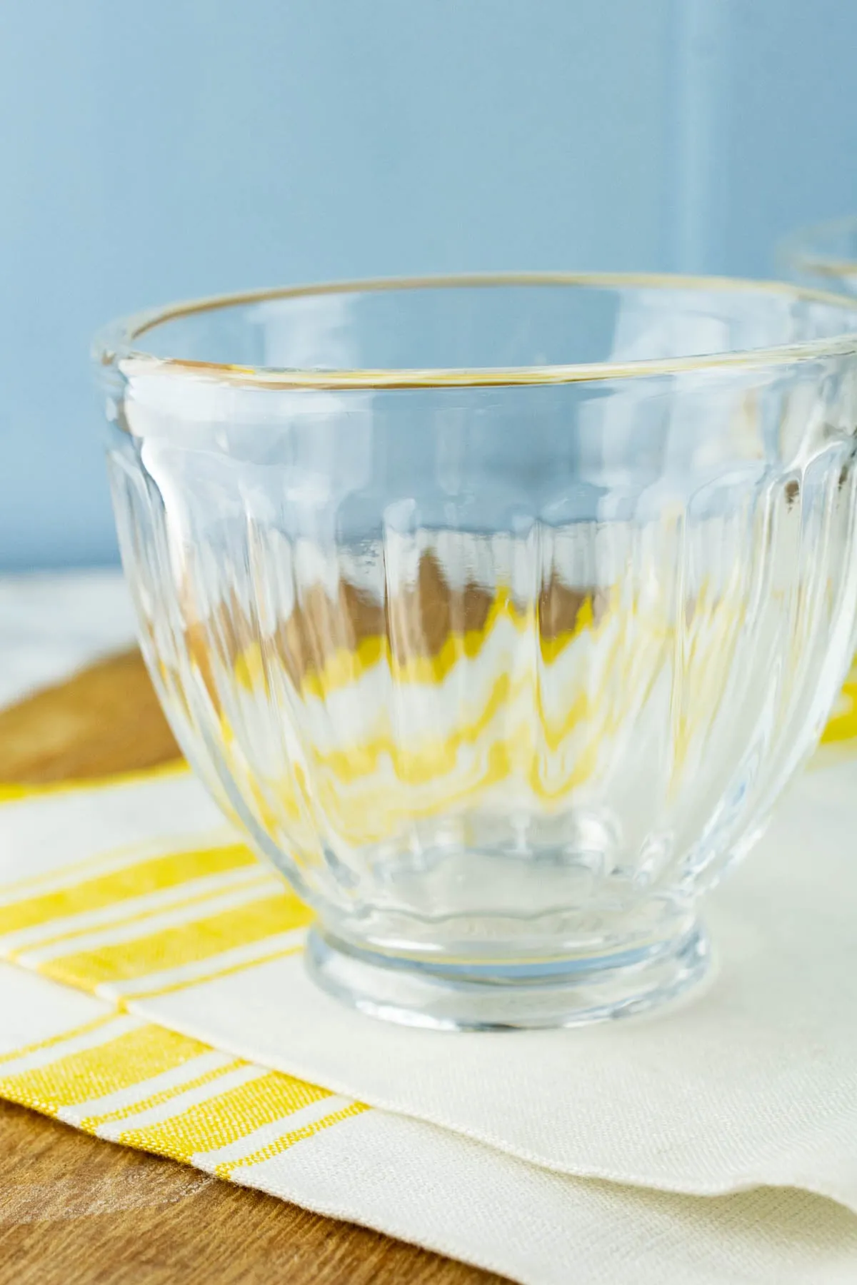 Pressed Glass Ice Cream Bowls - Set of 2