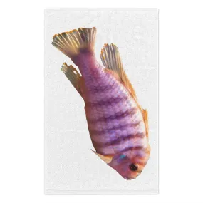 Purple Fish Rally Towel, 11x18