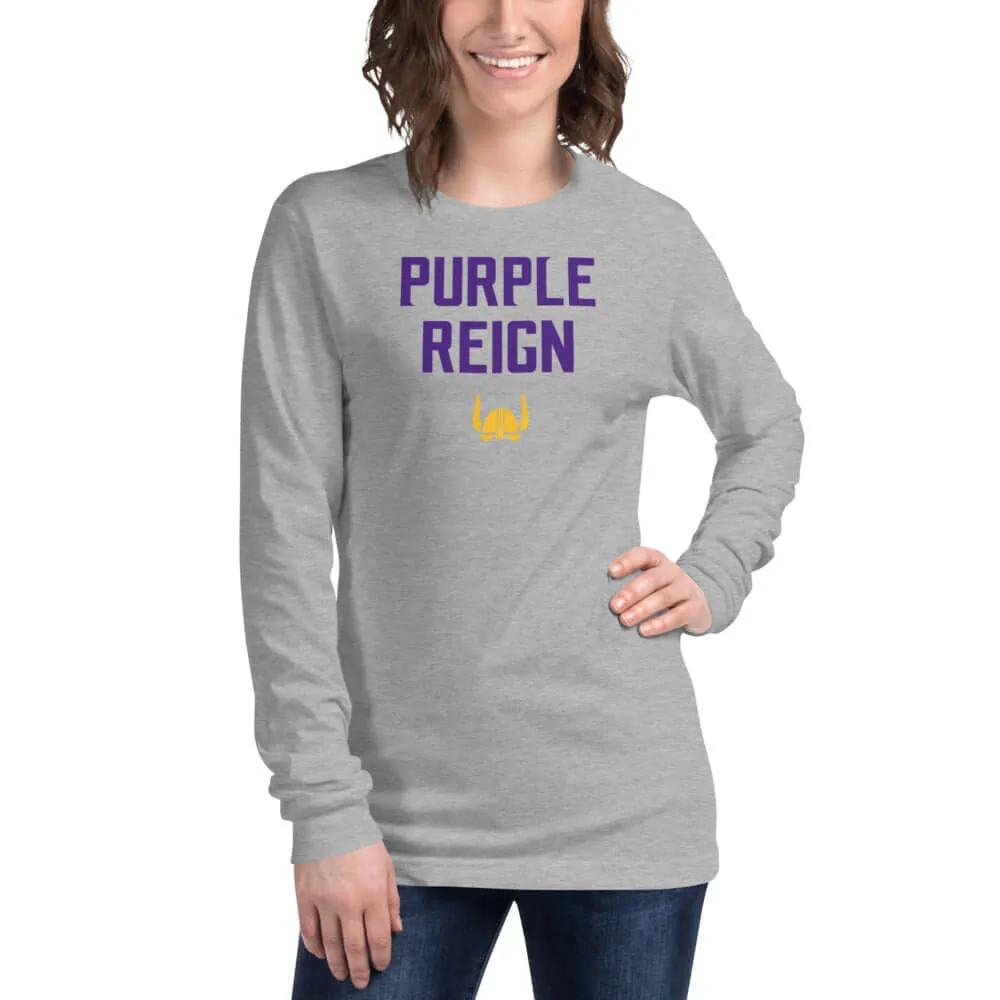 Purple Reign - Minnesota Vikings Fan Women's Long Sleeve Shirt