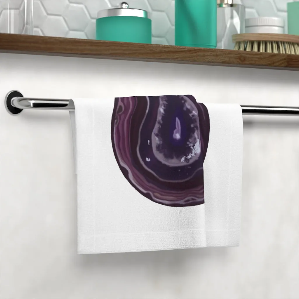 Purple Rock Face Towel