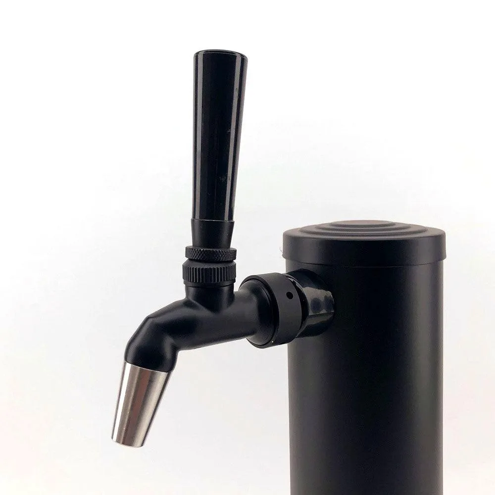 Quadruple Tap Black Phantom Font Kit with duotight Short shanks and Black handles(Without Tap)