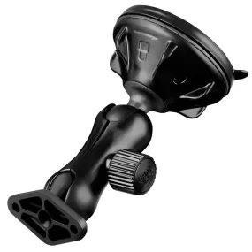 RAM® Twist-Lock™ Low-Profile Suction Cup Double Ball Mount