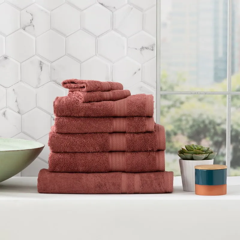 Renee Taylor Stella 7 Piece Brick Towel Pack