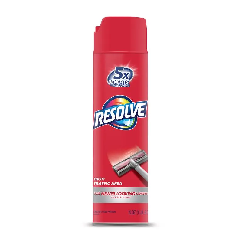 Resolve High Traffic Carpet Cleaner 22 oz Foam