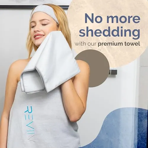 REVIIV Sauna Bamboo Cotton Sauna Towel Kit Hygienic Barrier for Infrared Blanket