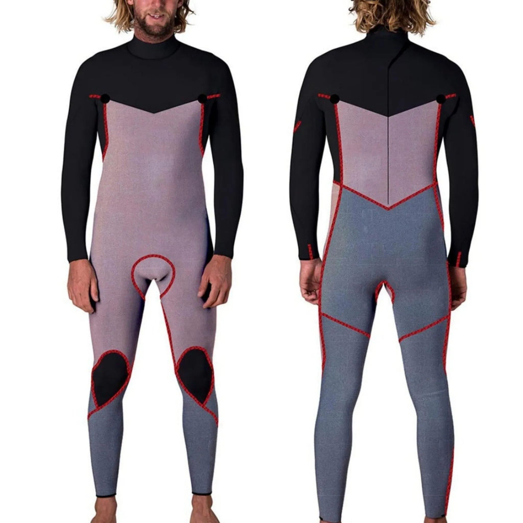 Rip Curl Dawn Patrol 4/3mm Steamer Wetsuit - Back Zip