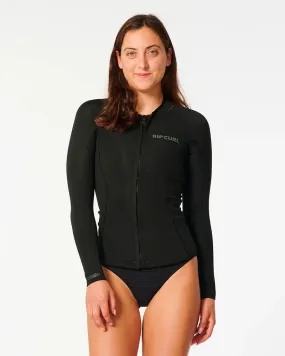 Ripcurl Dawn Patrol 1.5mm FZ Womens Wetsuit Top