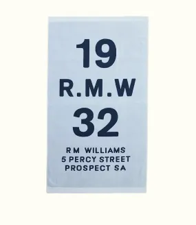 R.M.Williams - 1932 Beach Towel - Sky Blue