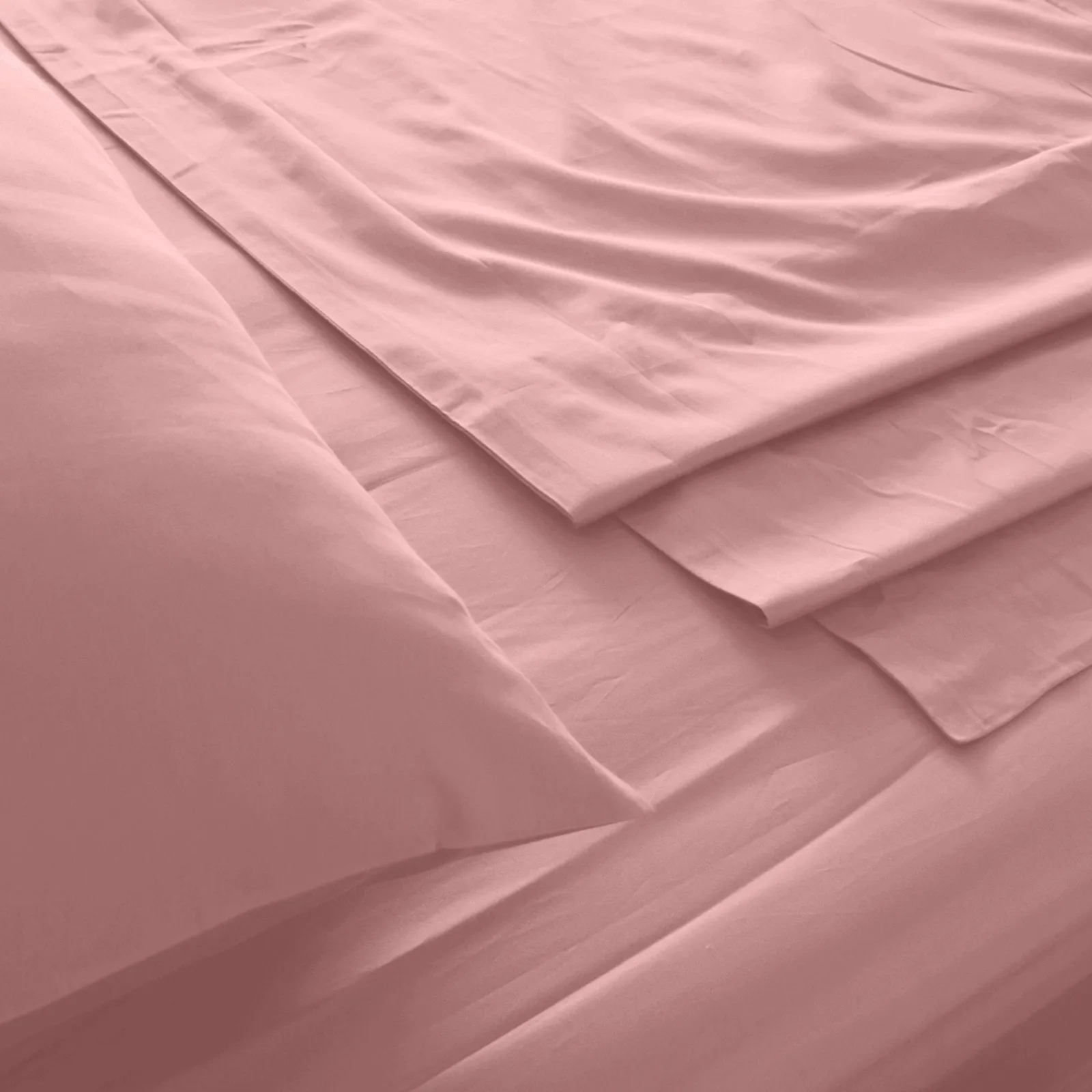 Royal Comfort 1000TC Hotel Grade Bamboo Cotton Sheets Pillowcases Set Ultrasoft Double Blush