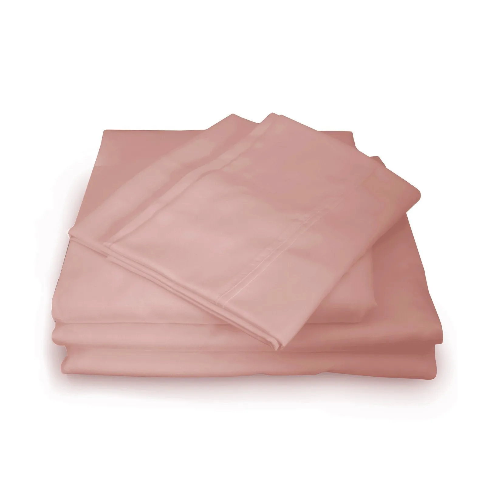 Royal Comfort 1000TC Hotel Grade Bamboo Cotton Sheets Pillowcases Set Ultrasoft Double Blush