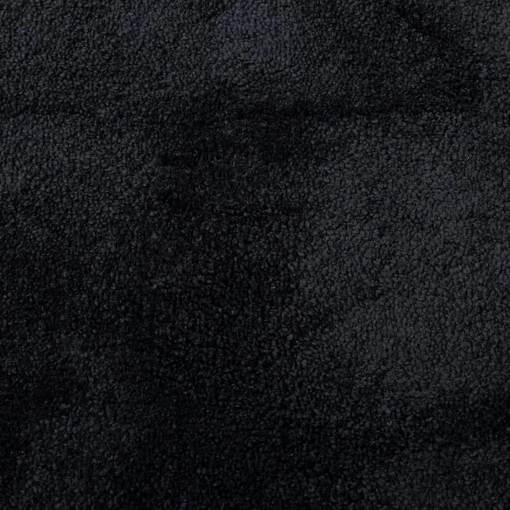 Rug OVIEDO Short Pile Black 80x150 cm