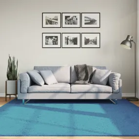 Rug OVIEDO Short Pile Turquoise 200x200 cm