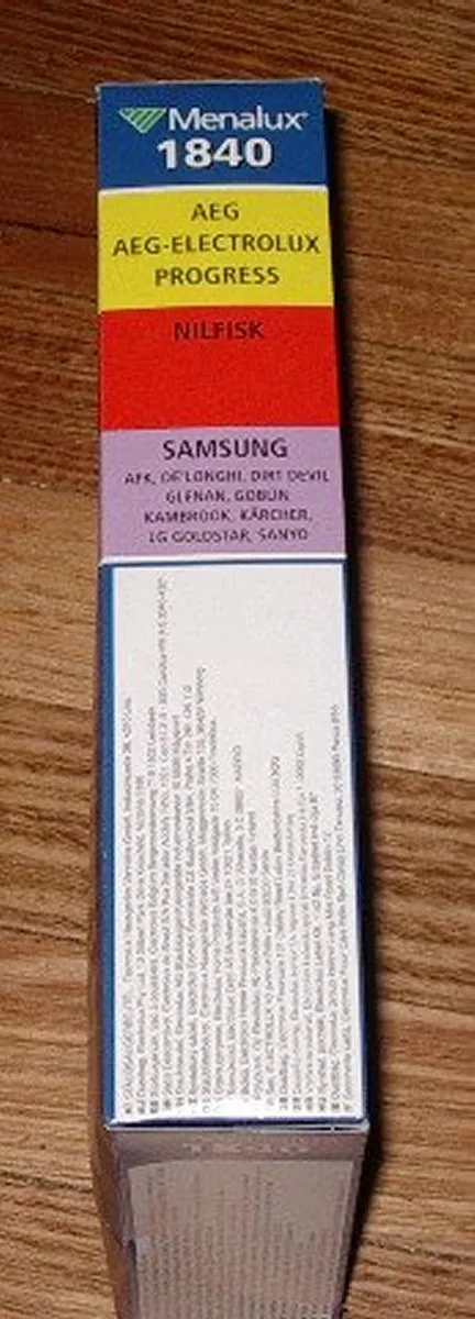 Samsung, Sanyo, Nilfisk High Filtration Synthetic Vacuum Cleaner Bags # 1840