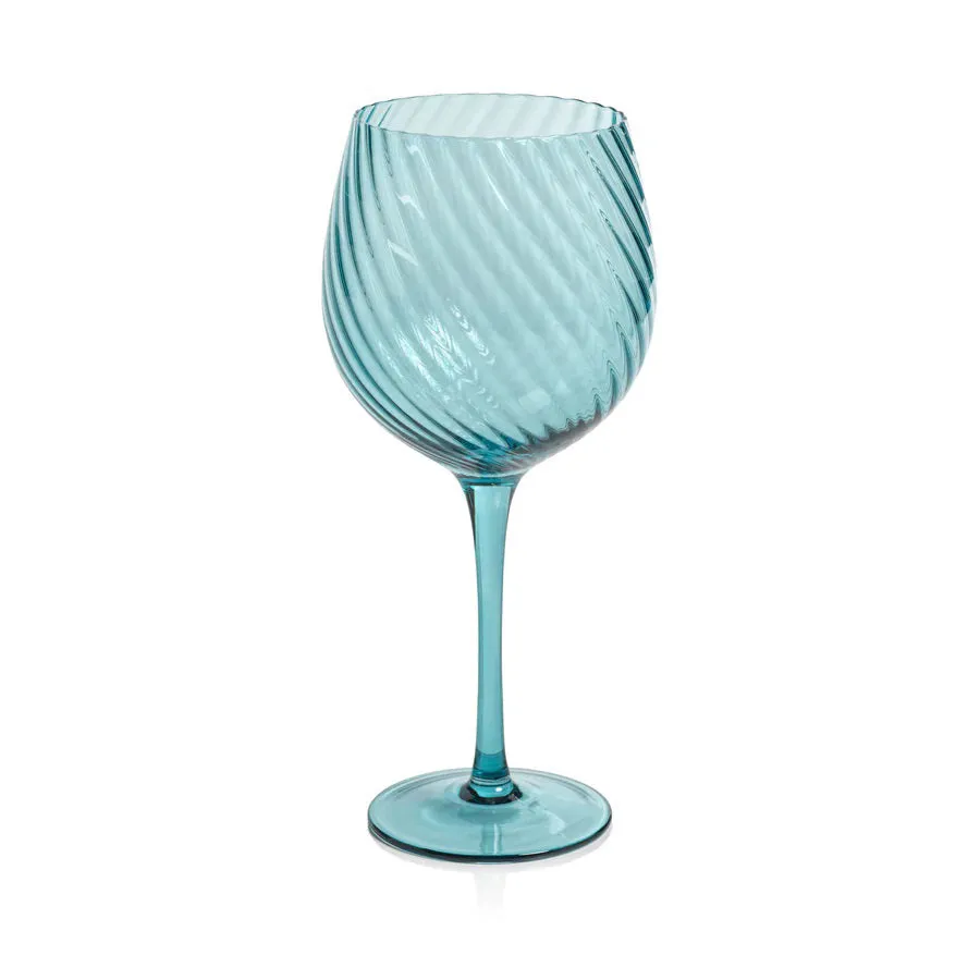 SAVOY OPTIC SWIRL RED WINE GLASS