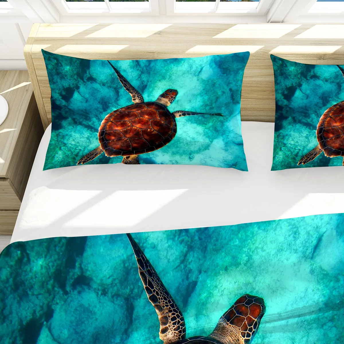 Sea Turtle Vibes  Duvet Cover Set