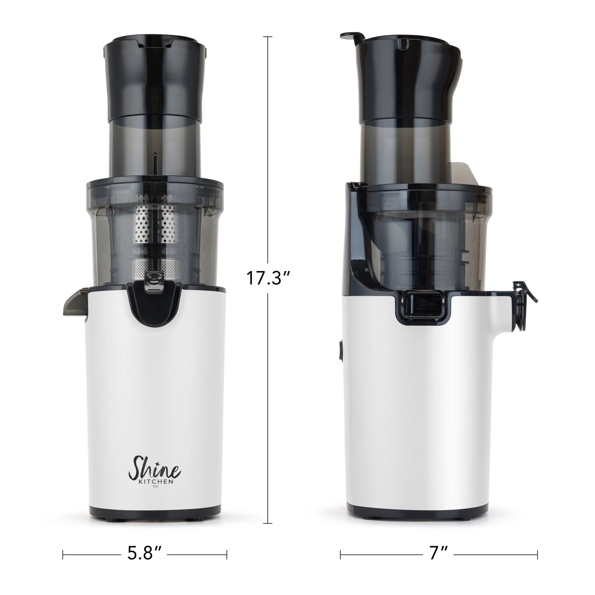 Shine Kitchen Co.® Easy Cold Press Juicer with XL Feed Chute