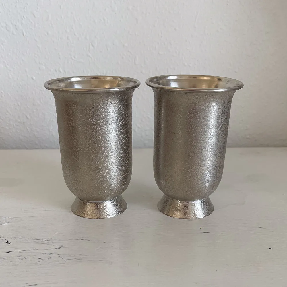 Silver Finish Decorative Cups - Paradigm Exclusives India