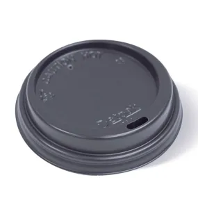 Smooth Hot Cup Lid-Black-12/16/20oz