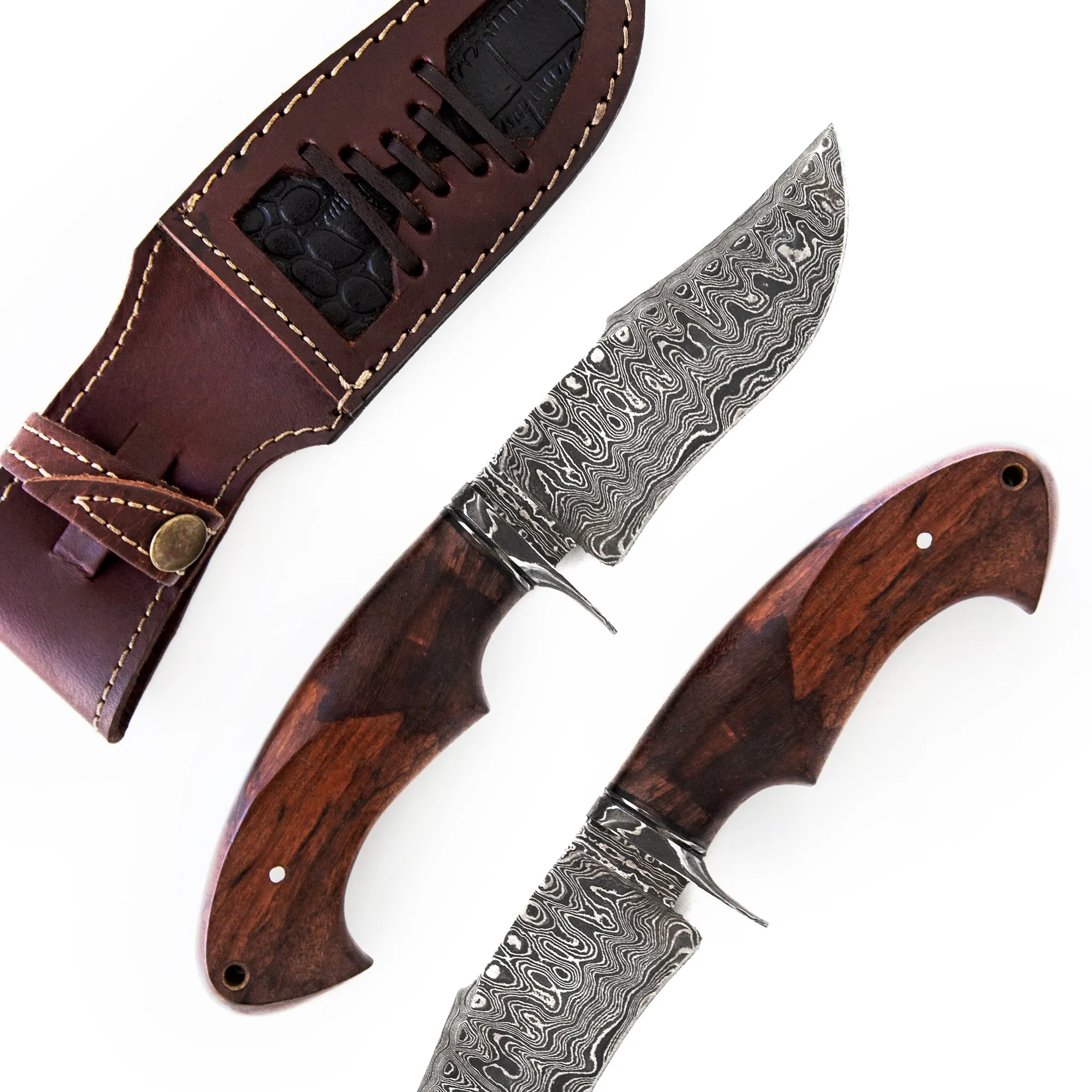 Snake Hunter Damascus Hunting Knife