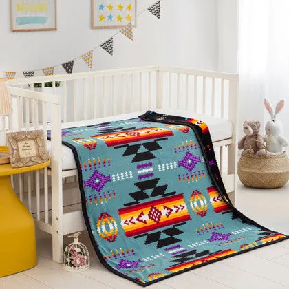 Southwest Design Silk Touch Reversible Baby Blanket - 40x48