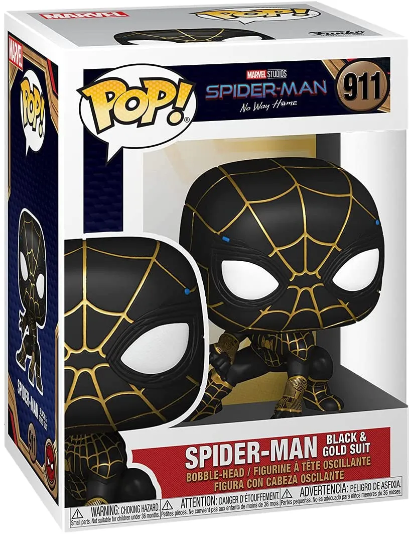 Spider-Man: No Way Home - Spider-Man in Black and Gold Suit  (Bundled with Box Protector)