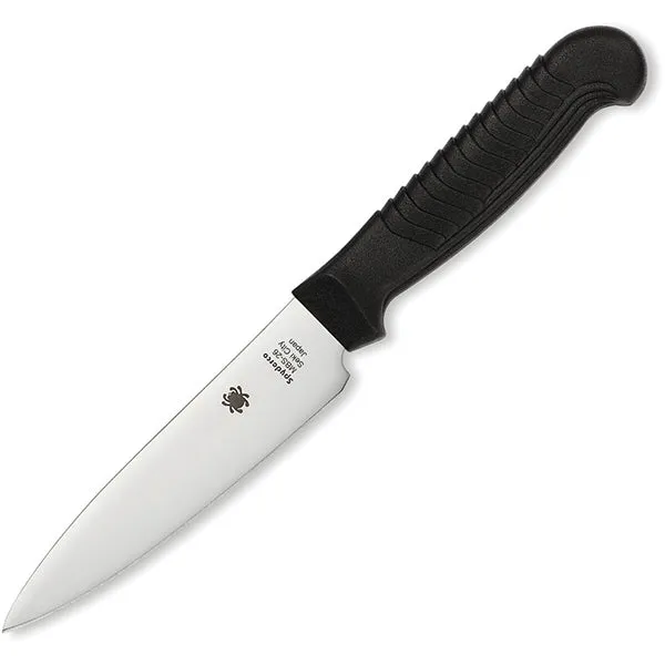 Spyderco Paring Knife Black Plain - Japan