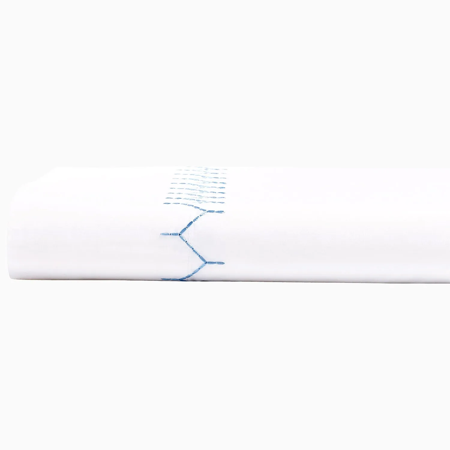 Stitched Light Indigo Organic Sheet Set