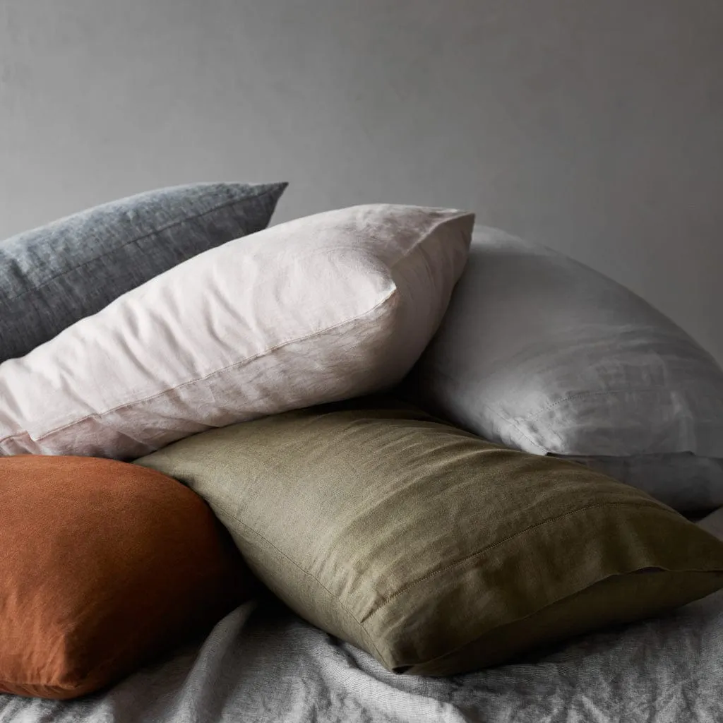 Stonewashed Linen Pillowcases