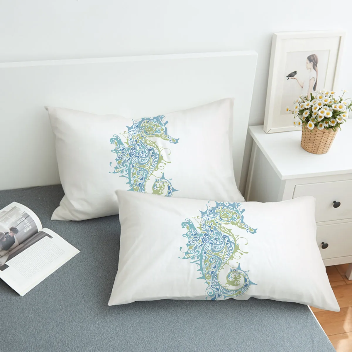 Sugar Seahorse Bedding Set