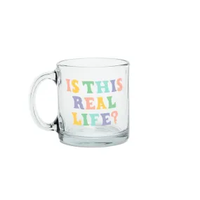 Talking Out Of Turn Clear Glass Mug