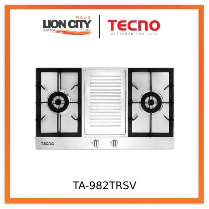 Tecno TA-982TRSV 90cm Stainless Steel Built-In Hob