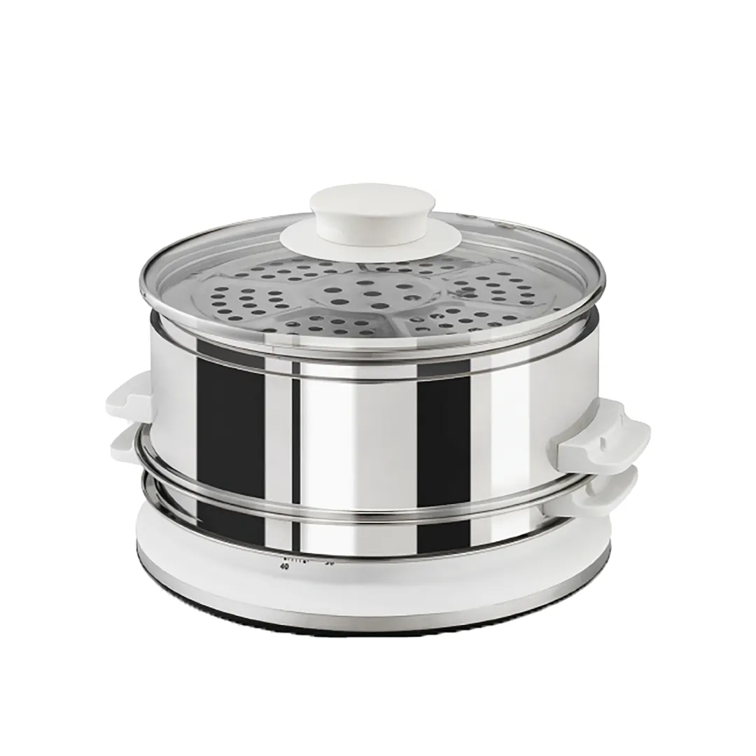 Tefal VC1451 6.0L Convenient Stainless Steel 2-Bowl Food Steamer