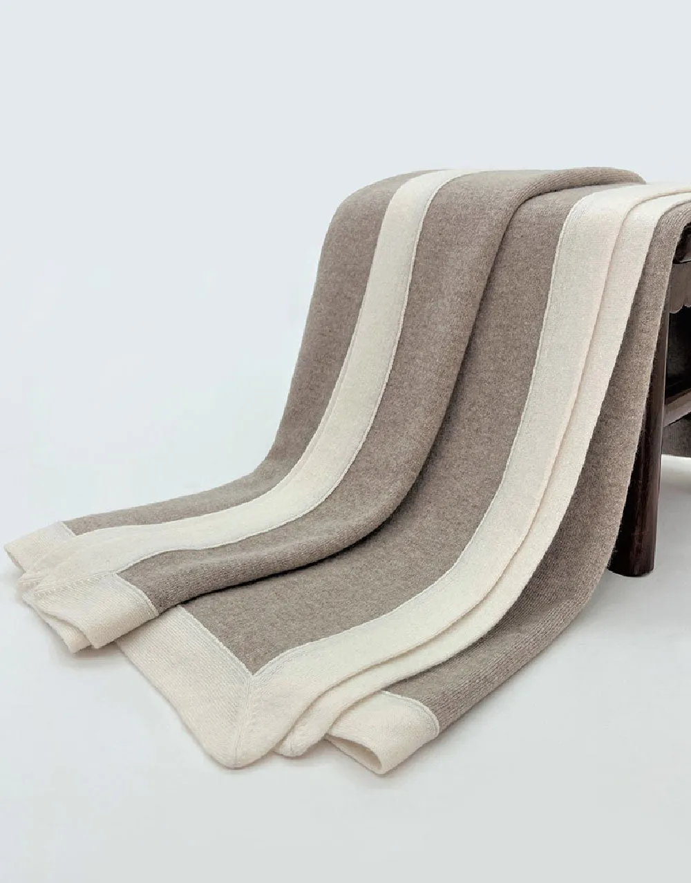 The Big Cashmere Sofa Blanket in Toast