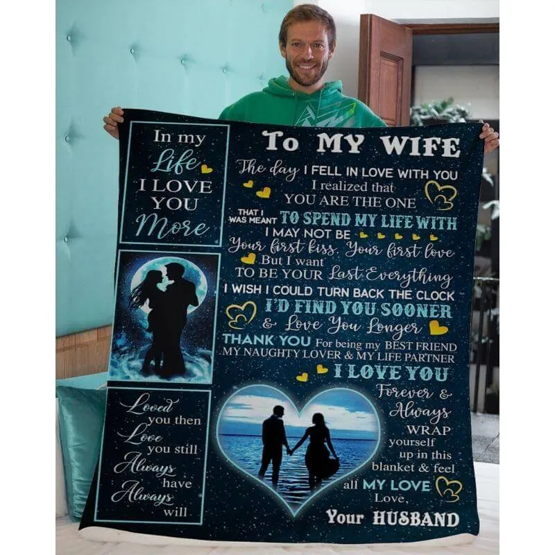 To My Wife - From Husband - A356 - Premium Blanket