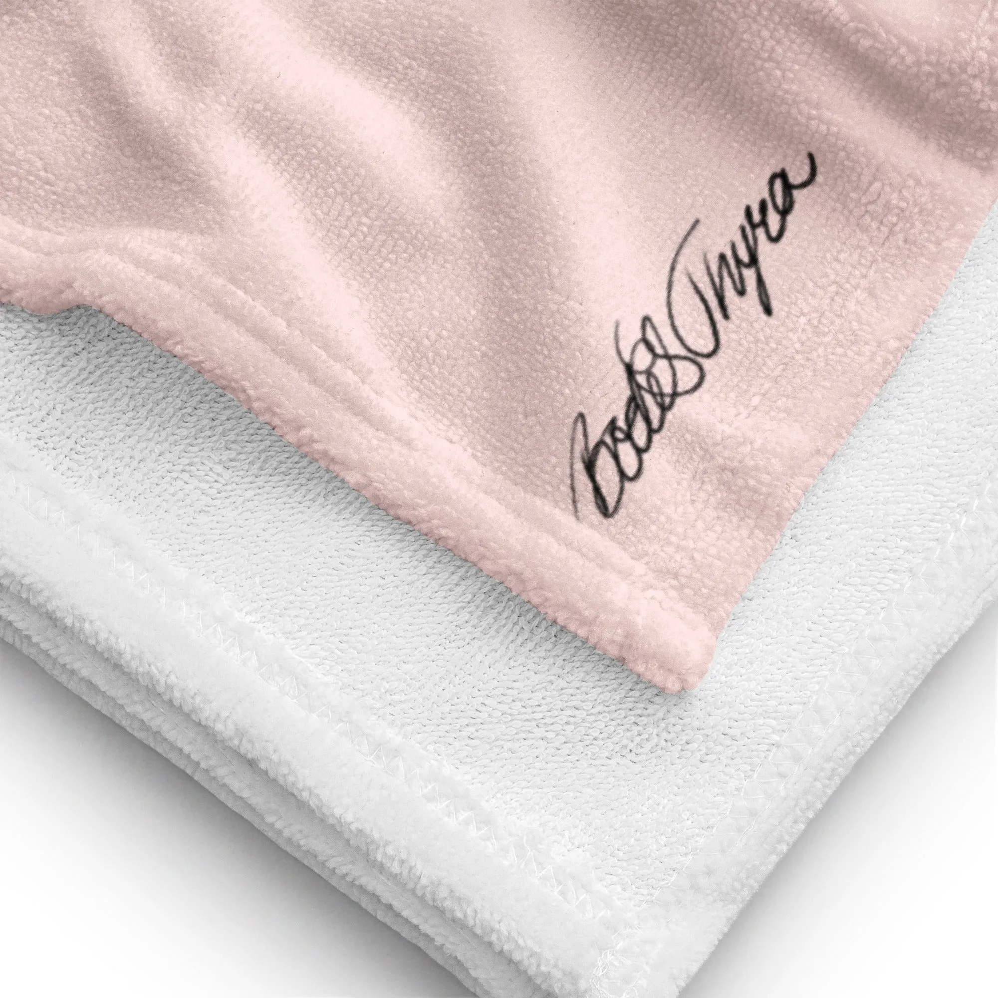 Towel-Truly loved sisters-pink