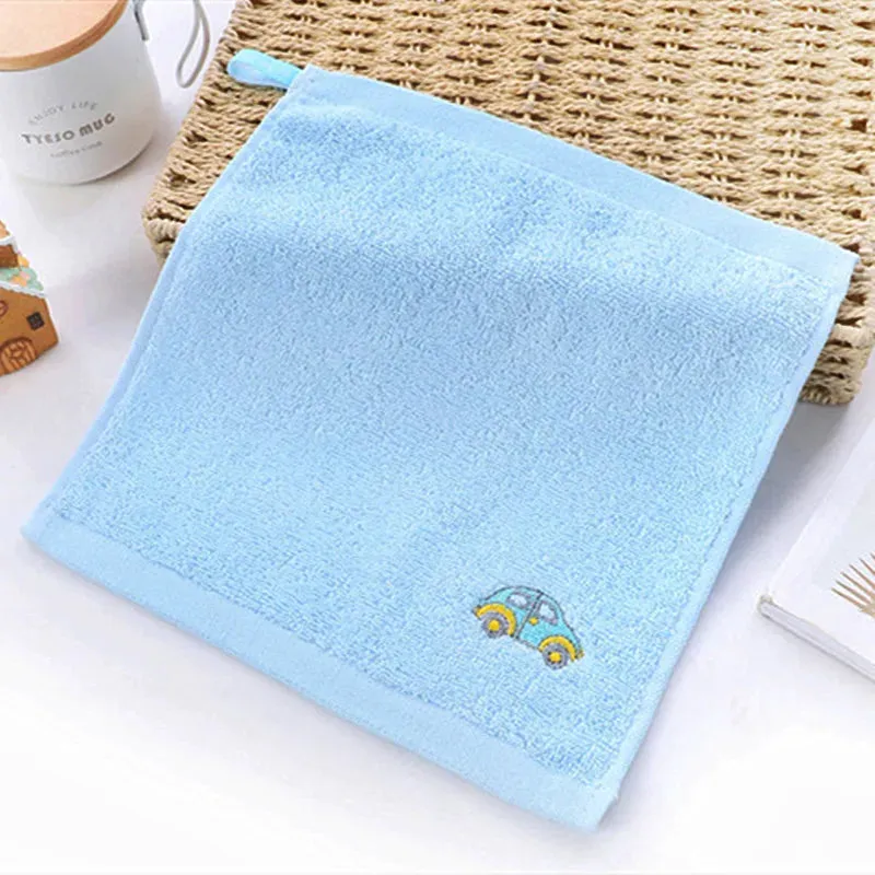 Towels Cotton Bath Towel Face Washcloth Cute Cartoon Bear Hand Wipe Soft Children Towels Kids Newborn Bathing Handkerchief