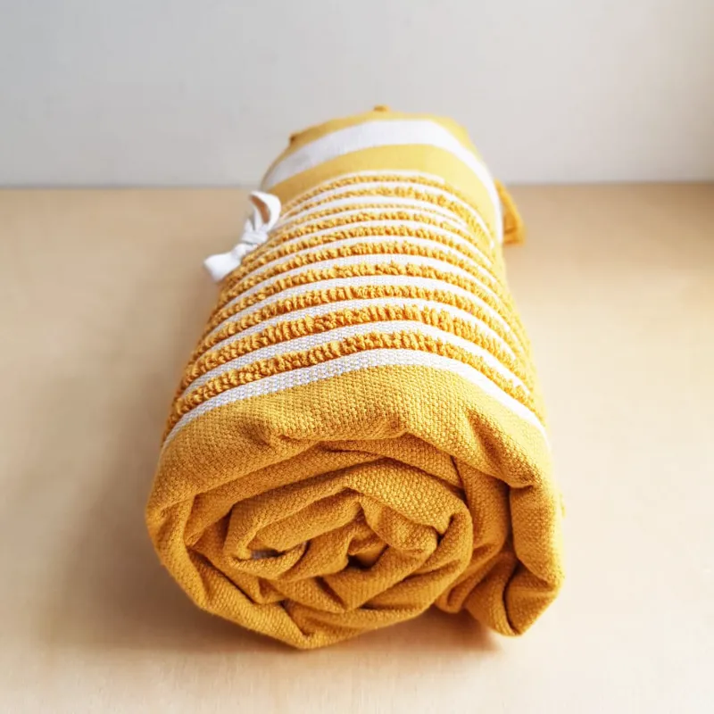 Turkish Towel Large - Mustard