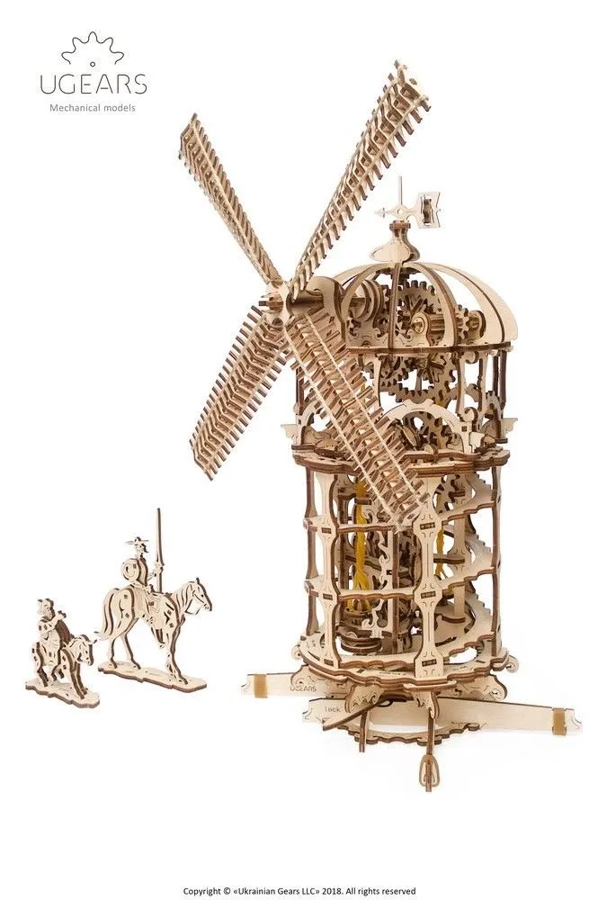 UGears Tower Windmill - 585 pieces