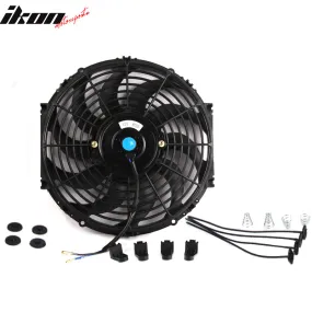 Universal 12 in Electric Radiator Engine Cooling Fan W/ Mount Kit