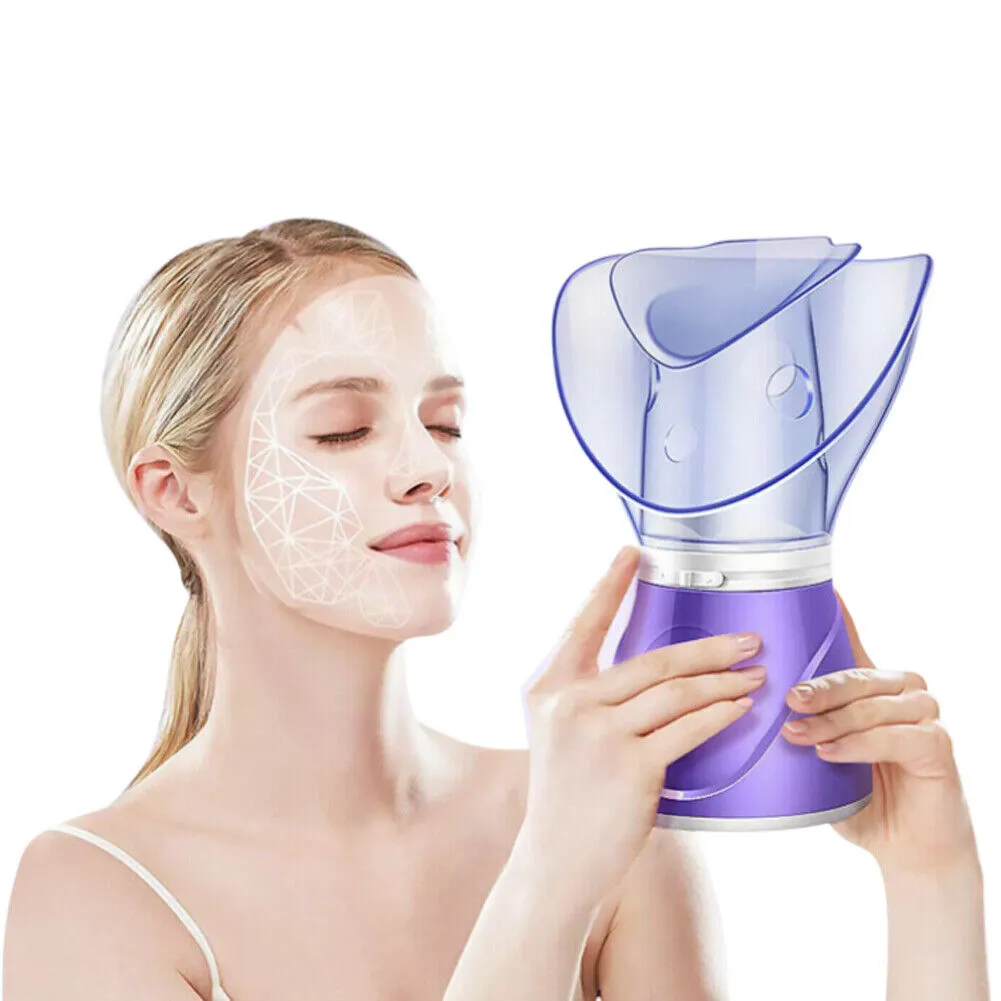 US 1-2 Pc Ionic Face Steamer Deep Cleanser Skin Care Moisturize Facial Sprayer