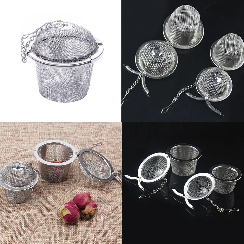 US 2-4 Pack 2.16'' Tea Strainer Filter Infuser Ball Mesh Loose Leaf Herb Locking