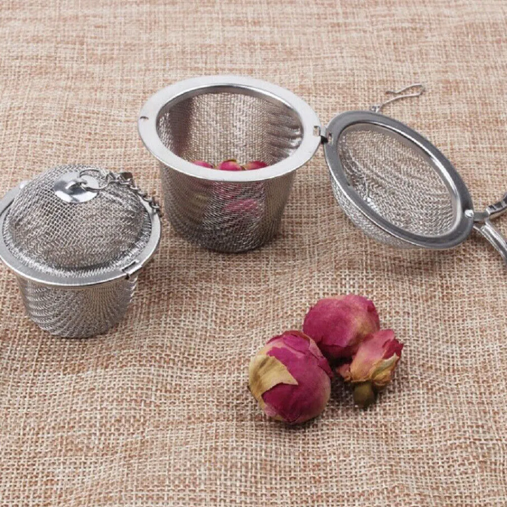 US 2-4 Pack 2.16'' Tea Strainer Filter Infuser Ball Mesh Loose Leaf Herb Locking