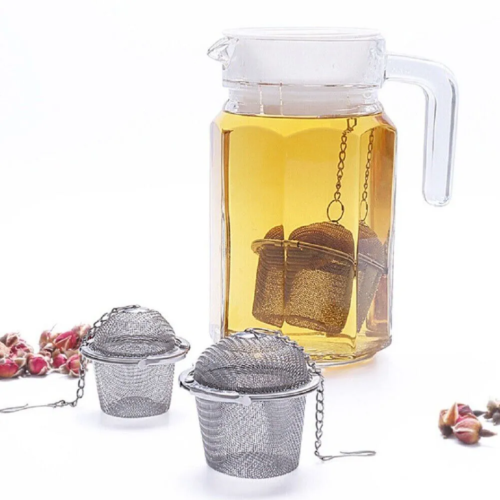 US 2-4 Pack 2.16'' Tea Strainer Filter Infuser Ball Mesh Loose Leaf Herb Locking