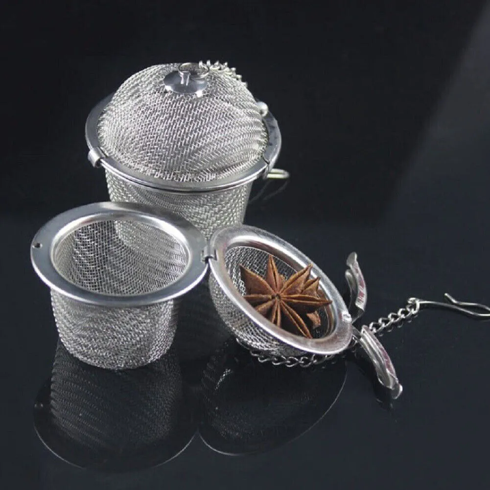 US 2-4 Pack 2.16'' Tea Strainer Filter Infuser Ball Mesh Loose Leaf Herb Locking